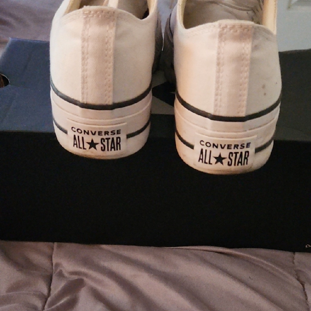 Converse All Star Classic White Canvas Sneakers - Picture 4 of 6